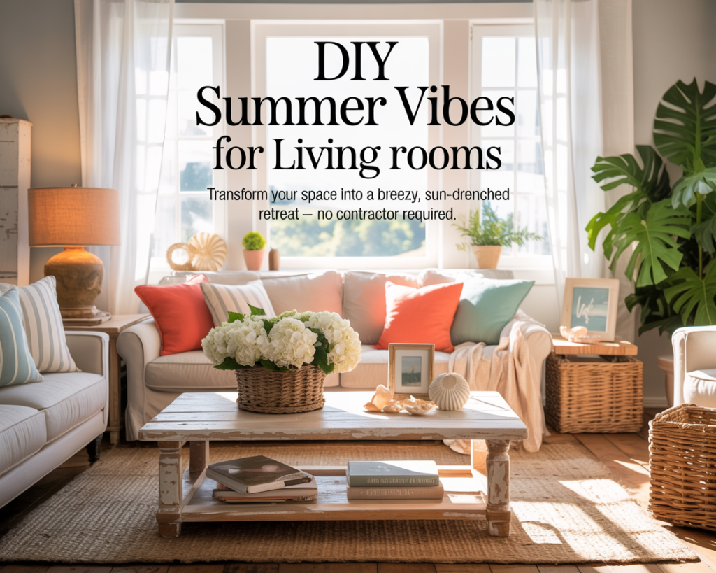 DIY Summer Vibes for Living Rooms
