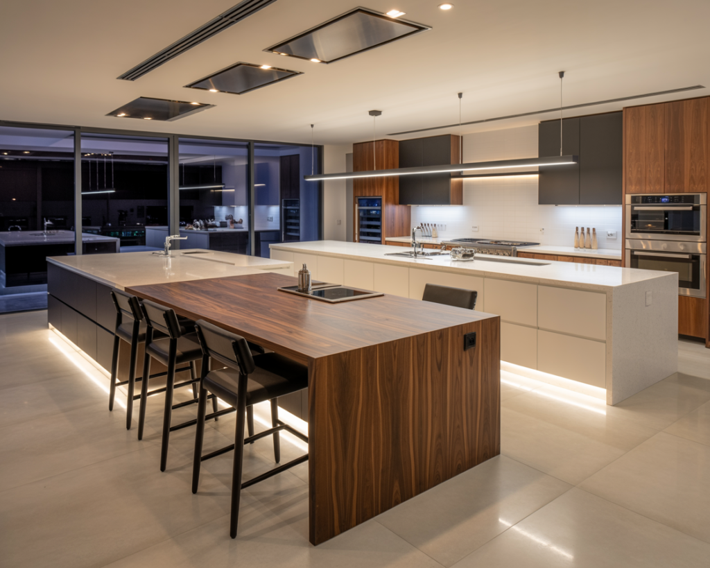 Double Islands for Ultimate Kitchen Flow