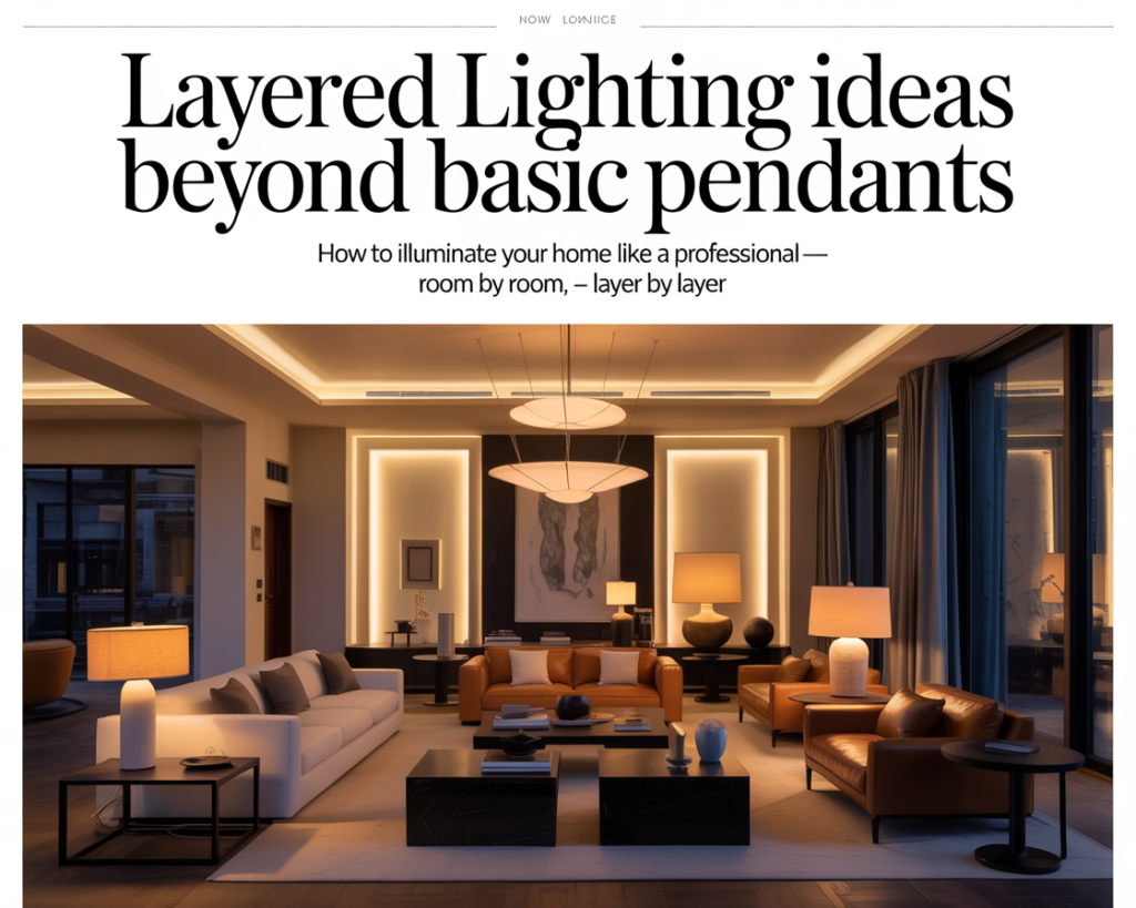Layered Lighting Ideas Beyond Basic Pendants