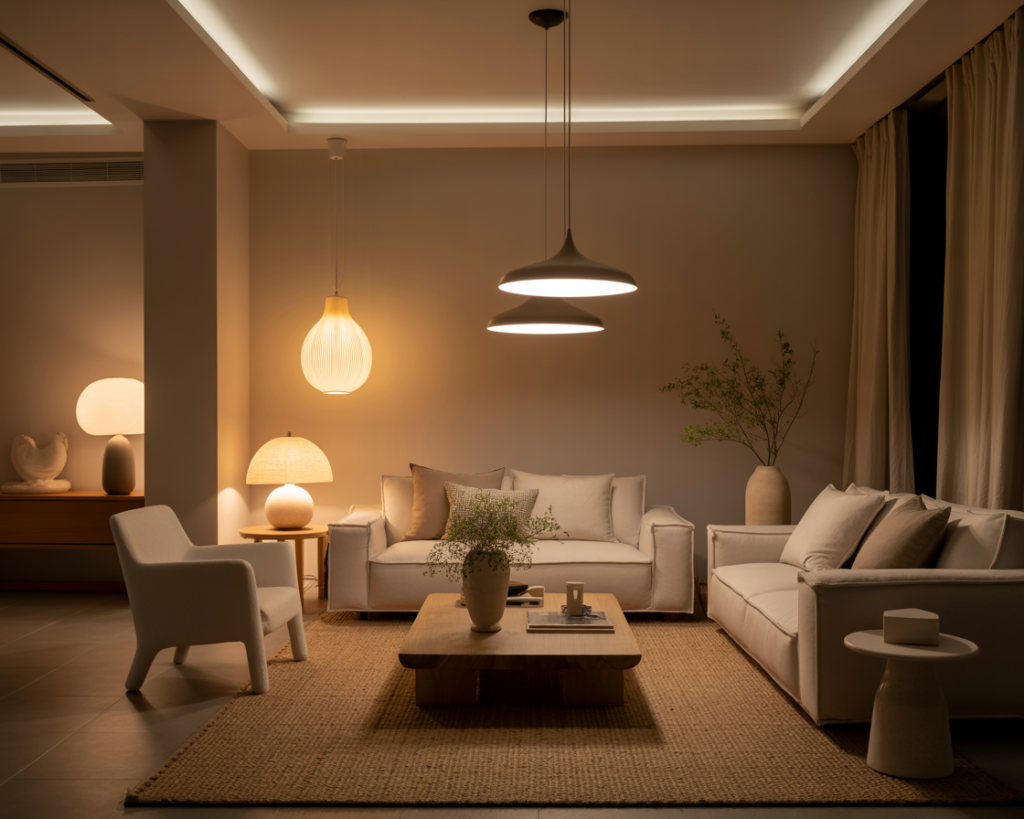 The Psychology of Lighting in Neutral Interiors