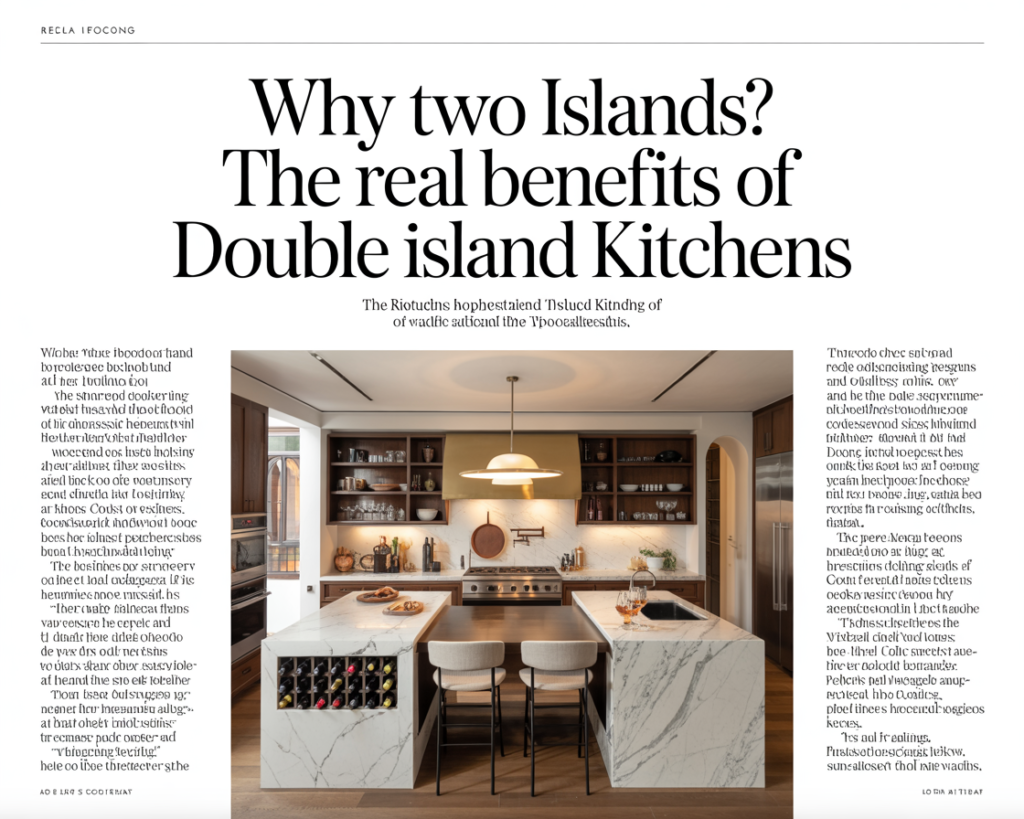 Why Two Islands The Real Benefits of Double Island Kitchens