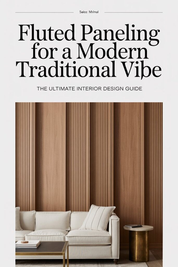 Fluted Paneling for a Modern Traditional Vibe: The Ultimate Interior Design Guide