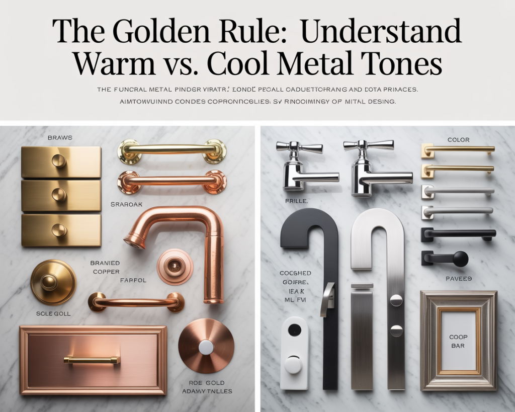 The Golden Rule: Understand Warm vs. Cool Metal Tones
