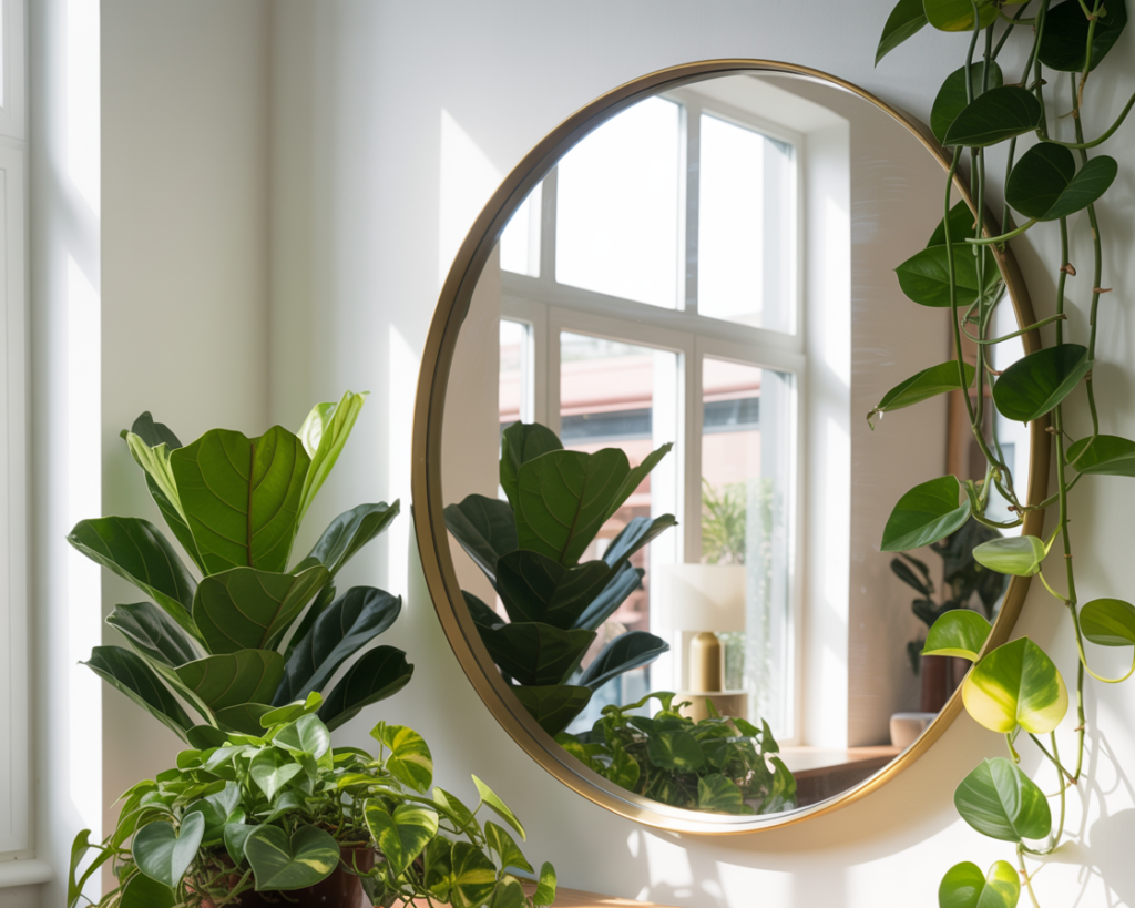 Why Mirrors and Plants Work Wonders Together