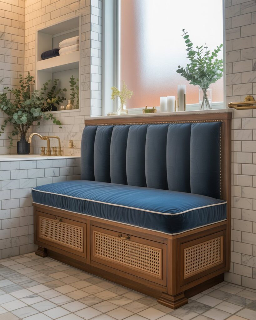Banquette-Style Bath Benches: The Elegant Upgrade Your Bathroom Deserves
