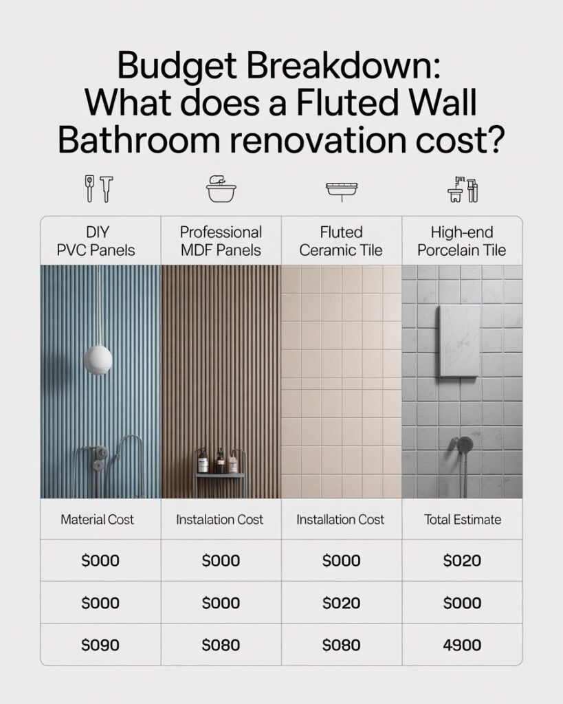 Budget Breakdown: What Does a Fluted Wall Bathroom Renovation Cost?