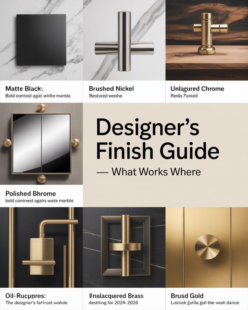 Designer's Finish Guide — What Works Where