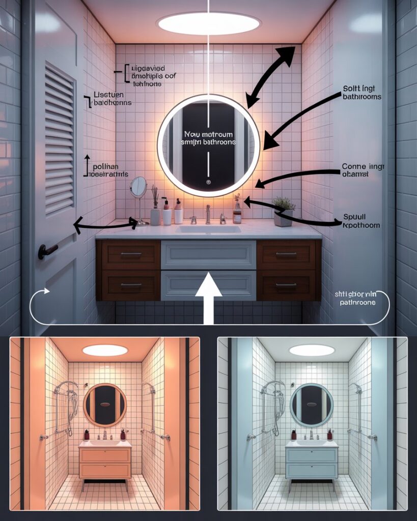 How Mirrors Actually Amplify Light in Small Bathrooms
