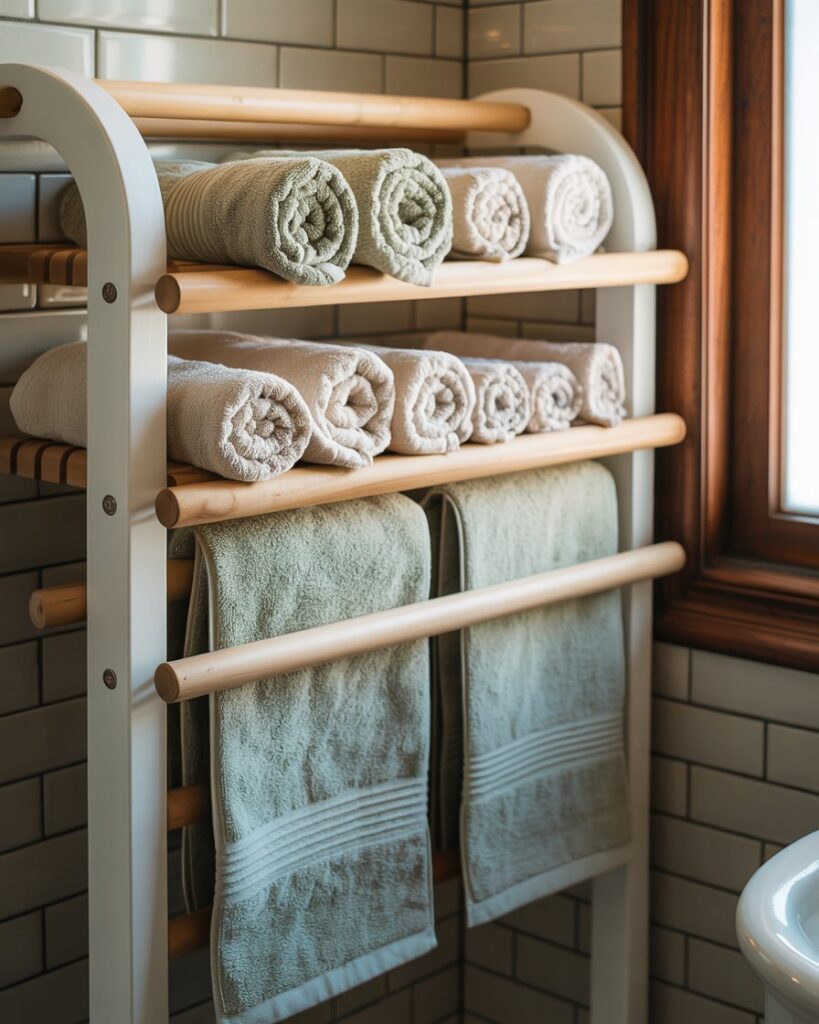 How to Arrange Towels on a Plate Rack