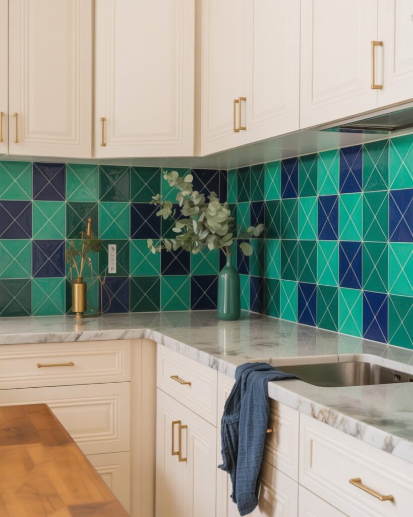 How to Mix Colorful Tile With the Rest of Your Decor