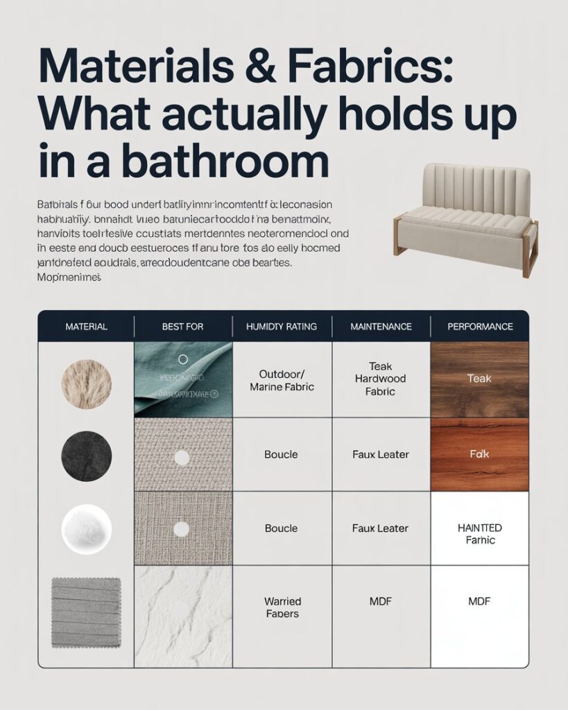 Materials & Fabrics What Actually Holds Up in a Bathroom
