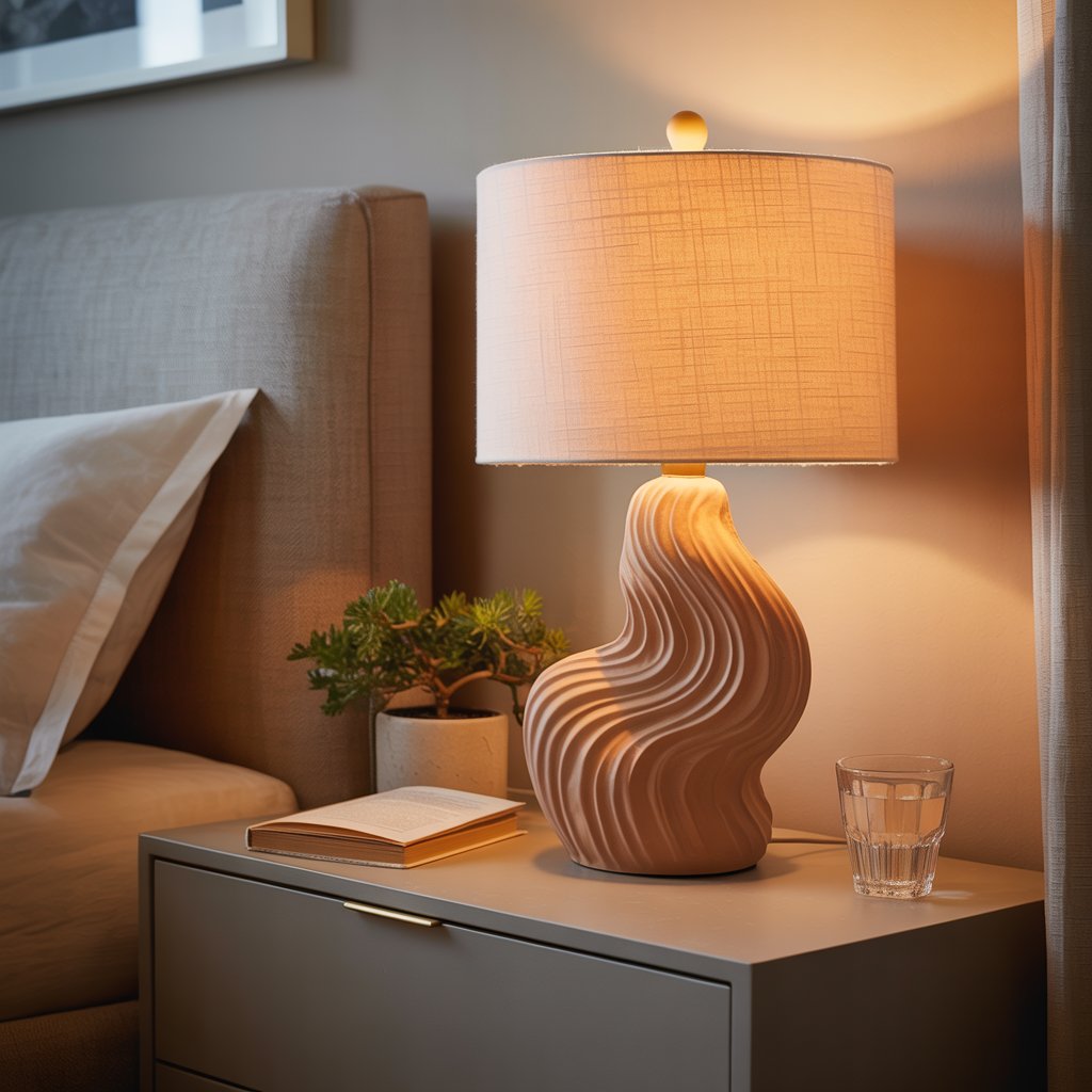 Sculptural Lamps for Bedside Glow