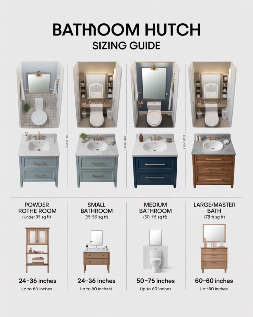Sizing Guide Matching Hutch Dimensions to Bathroom Size