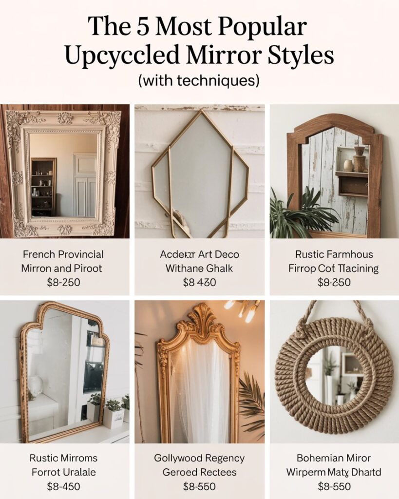 The 5 Most Popular Upcycled Mirror Styles (With Techniques)