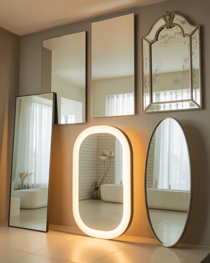 The Best Types of Mirrors for Light-Boosting in Small Baths