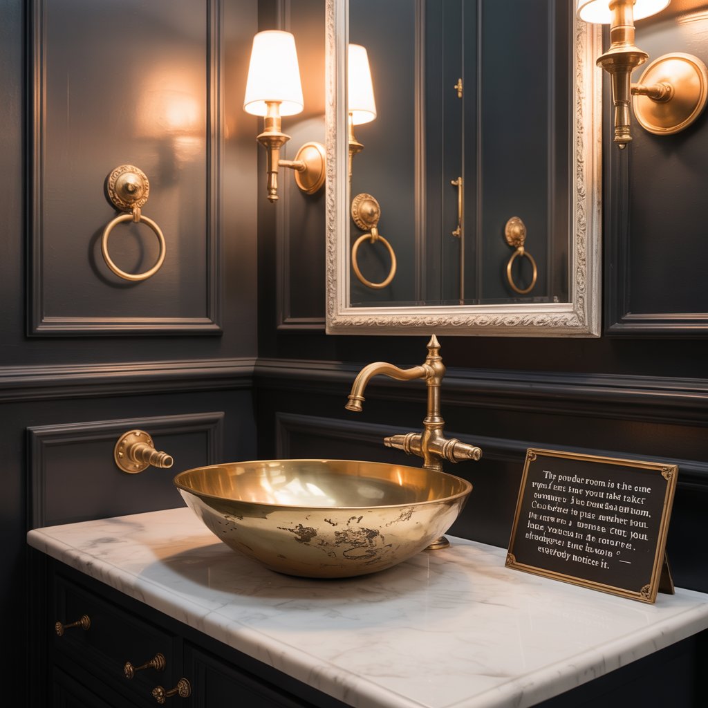 Top Artistic Hardware Styles for Powder Rooms 