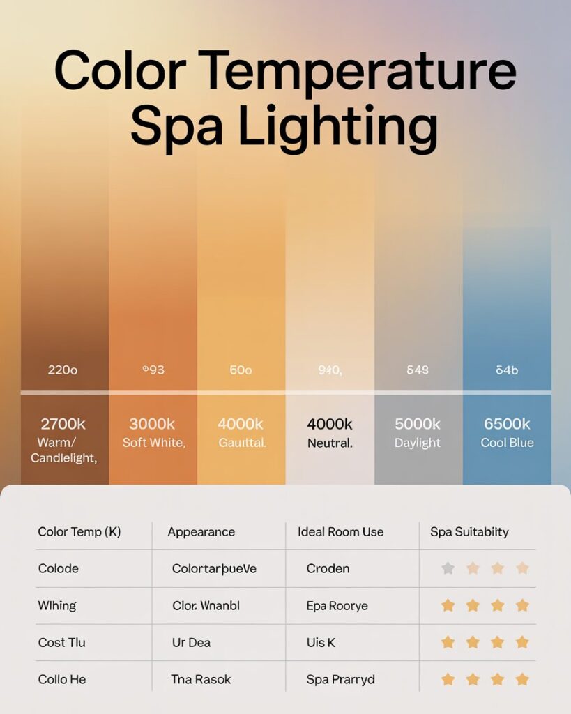 Understanding Color Temperature: The Foundation of Spa Ambiance