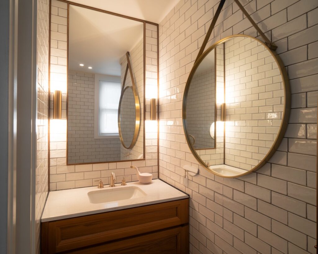  Use Mirrors Strategically to Open Up the Room