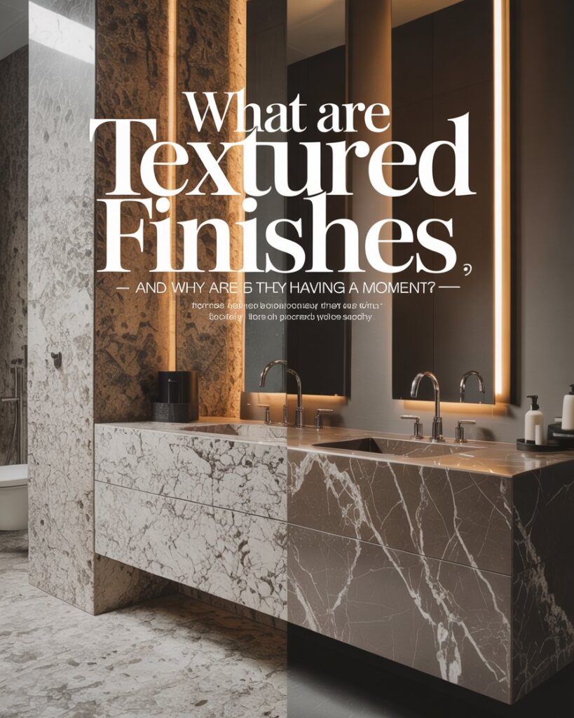 What Are Textured Finishes — and Why Are They Having a Moment