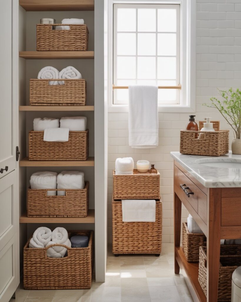 Woven Baskets for Bath Organization The Designer's Complete Guide