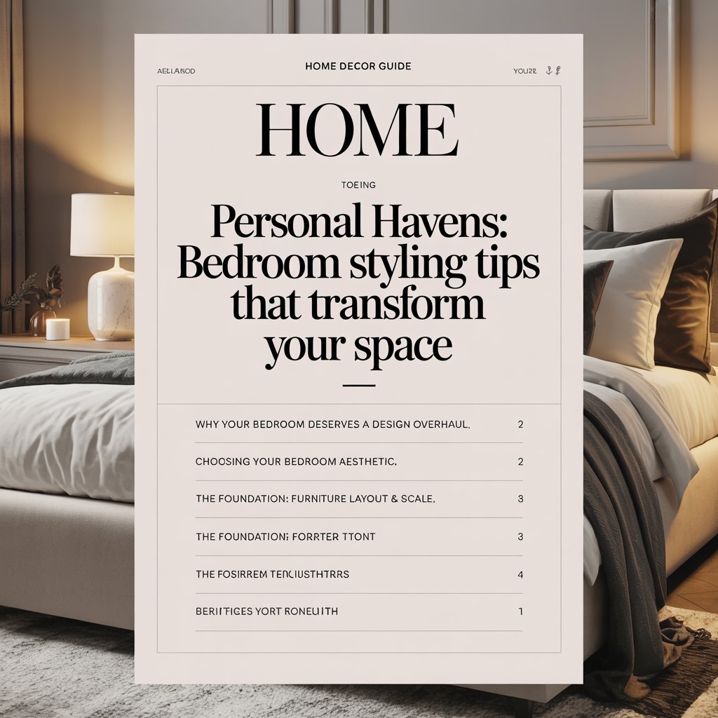 Personal Havens:
Bedroom Styling Tips
That Transform Your Space