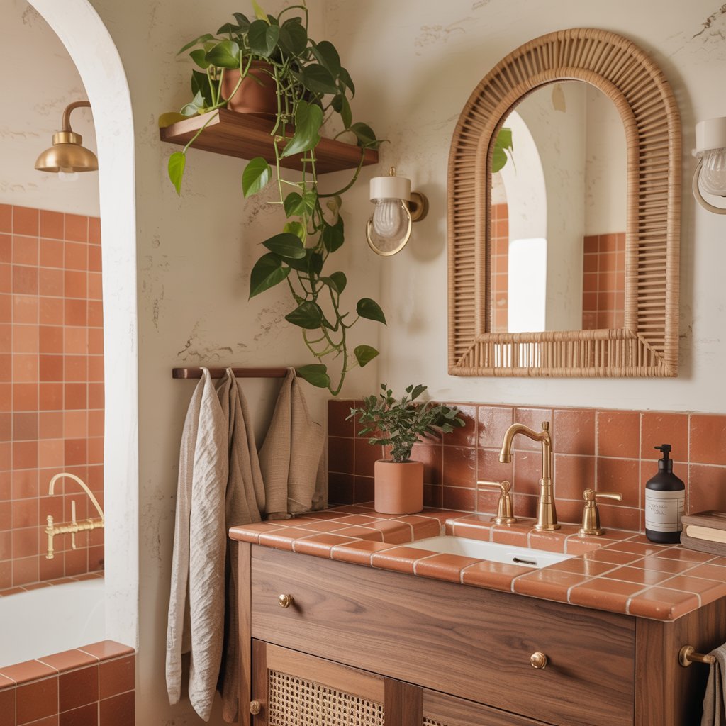 Fixtures and accessories that complement terracotta perfectly

