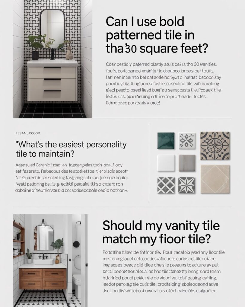 Frequently Asked Questions: Personality Tile for Tiny Vanities