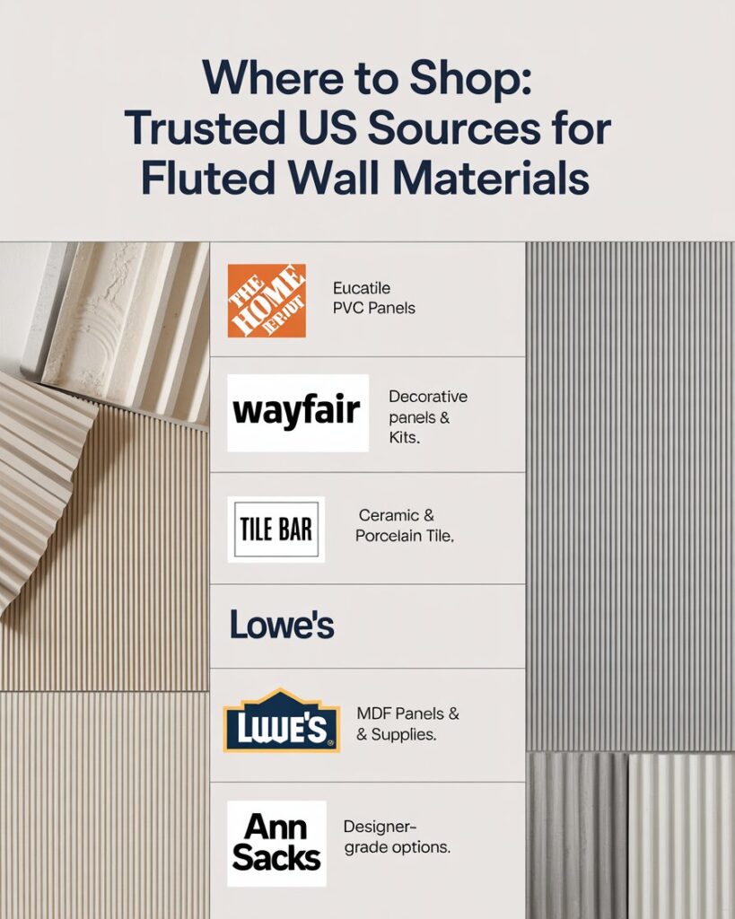 Where to Shop: Trusted US Sources for Fluted Wall Materials