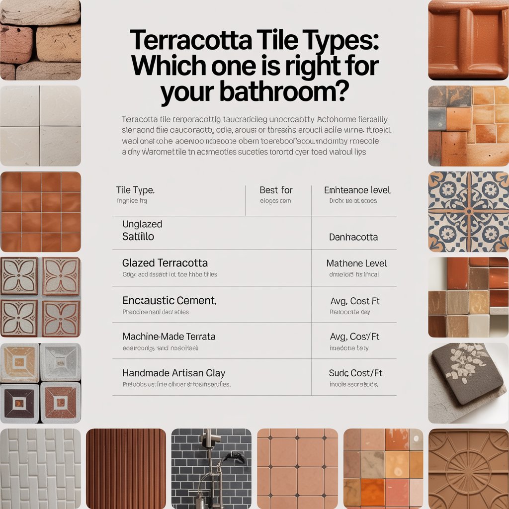 Terracotta tile types: which one is right for your bathroom?