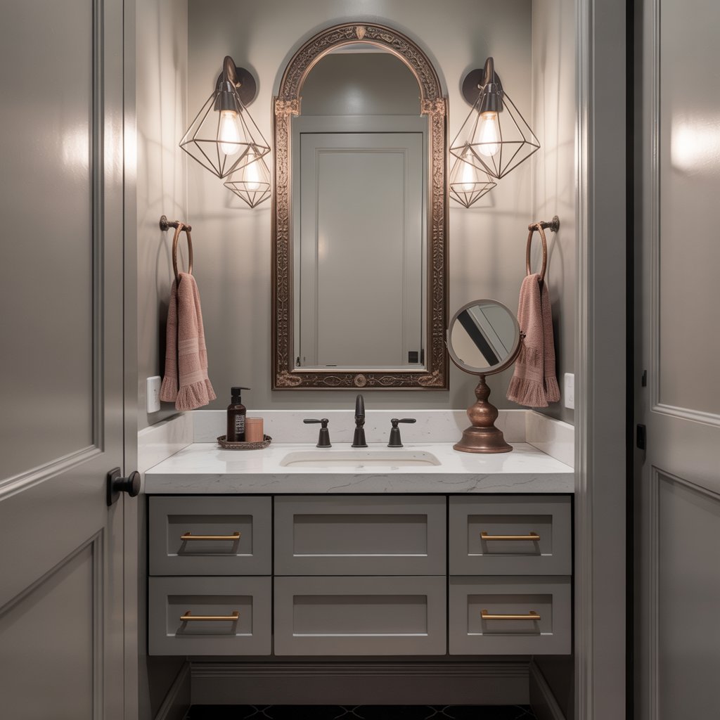 Artistic Hardware in Powder Rooms: The Small Details That Make a Big Statement
