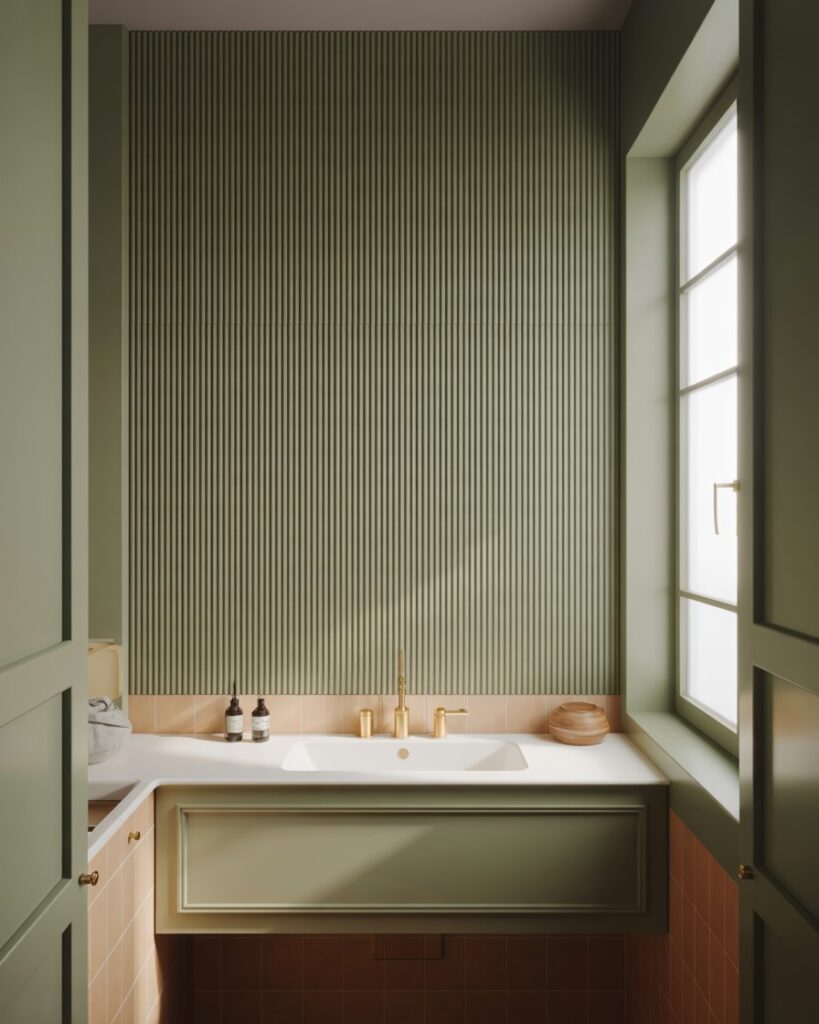 Color Palettes That Work Best with Fluted Walls in Small Baths
