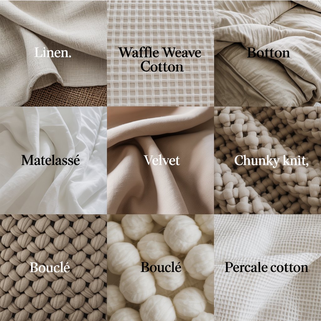 The top textured bedding materials to know