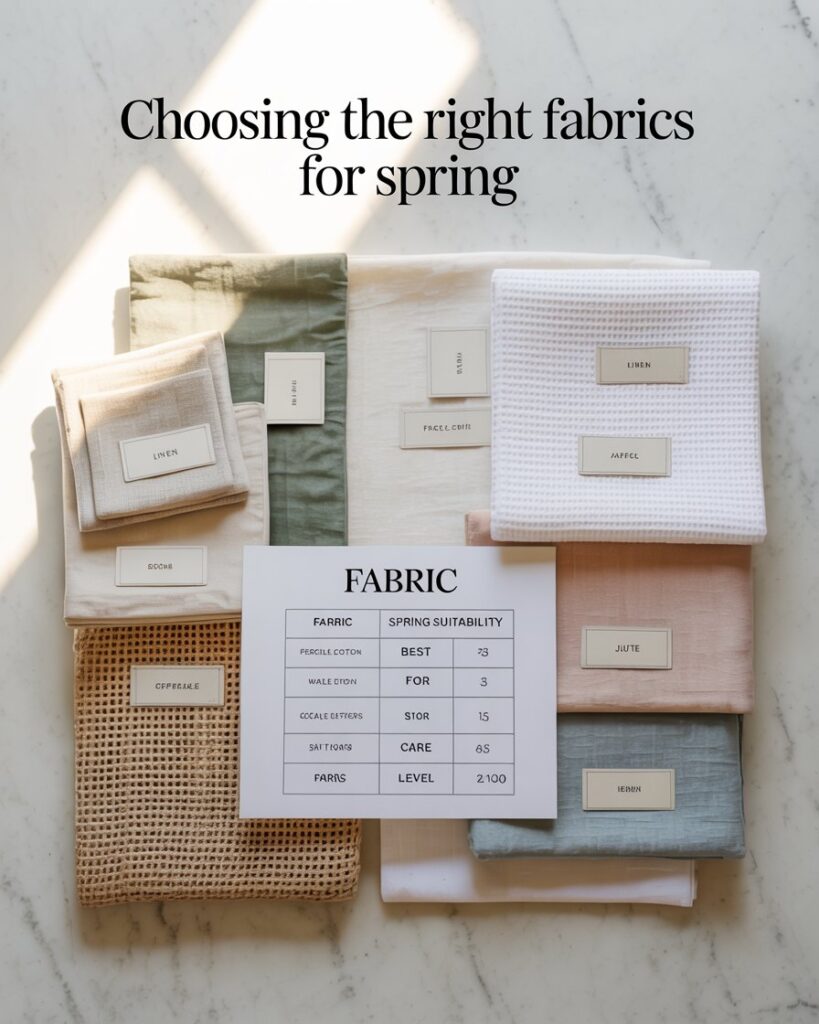 Choosing the Right Fabrics for Spring