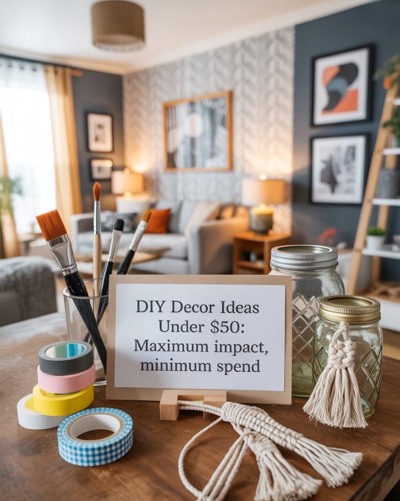 DIY Decor Ideas Under $50: Maximum Impact, Minimum Spend