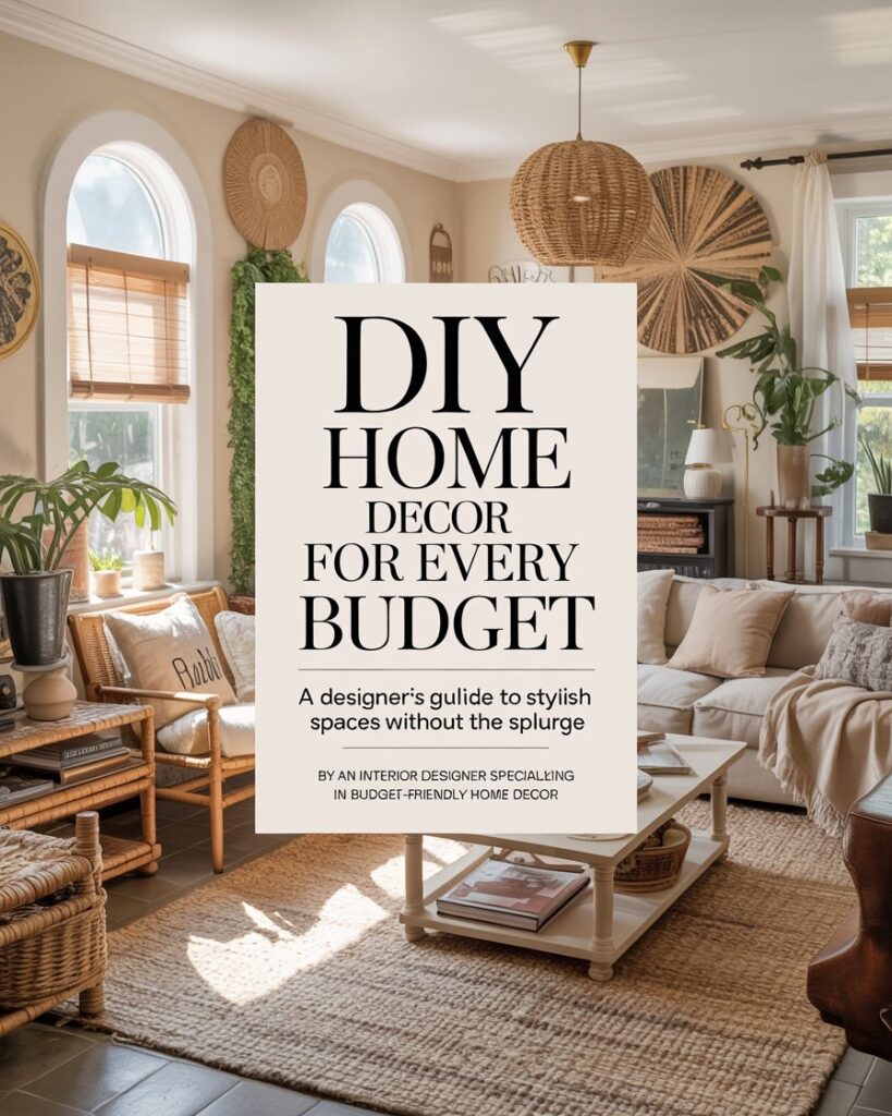 DIY Home Decor for Every Budget A Designer's Guide to Stylish Spaces Without the Splurge
