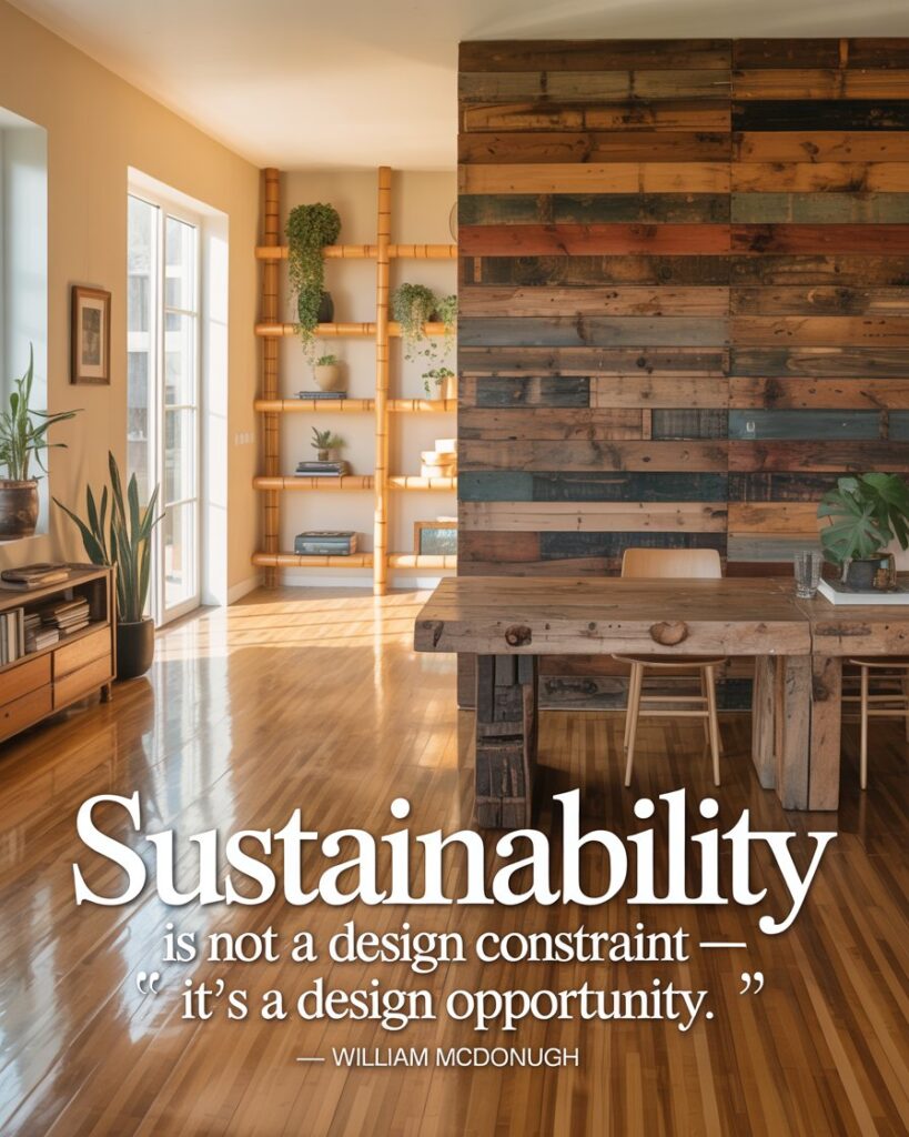 Incorporate Reclaimed and Natural Wood Elements
