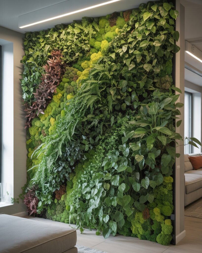 Incorporate a Living Wall or Vertical Garden