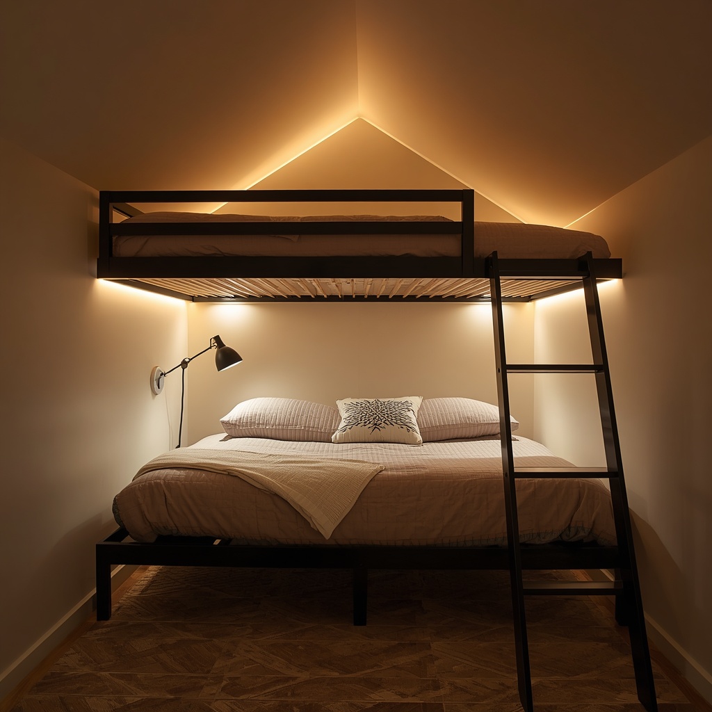 Loft Bed Lighting Layering Light for Ambiance and Function