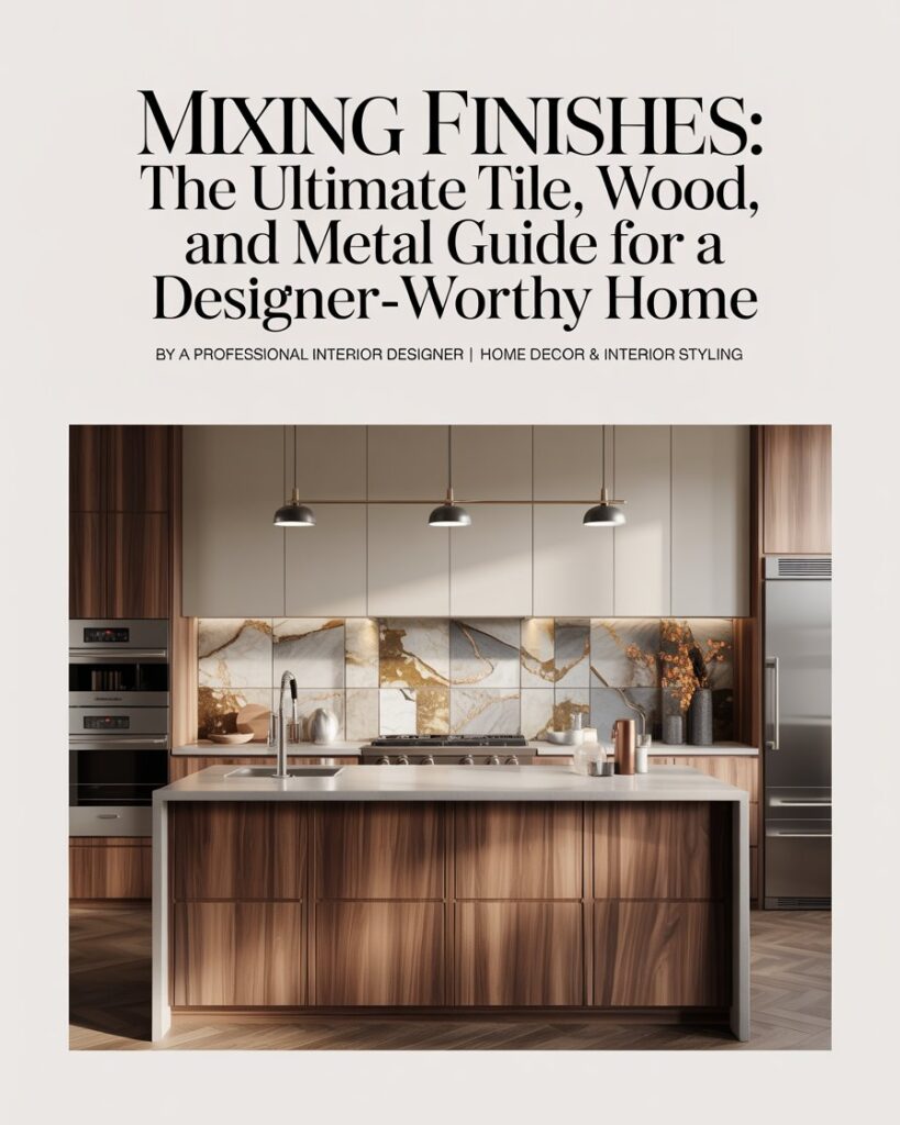 Mixing Finishes The Ultimate Tile, Wood, and Metal Guide for a Designer-Worthy Home