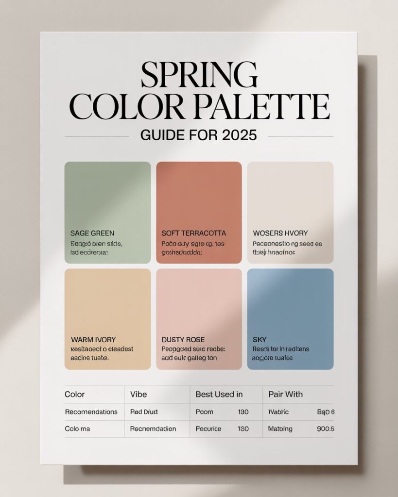 Spring Color Palette Guide for