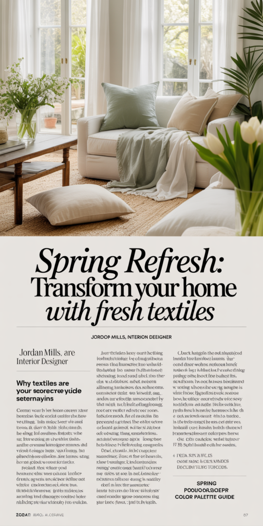 Spring Refresh: Transform Your Home with Fresh Textiles