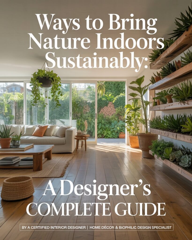 Ways to Bring Nature Indoors Sustainably A Designer's Complete Guide