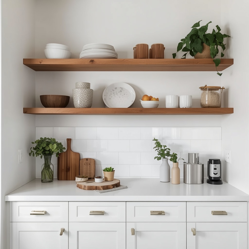 Why Floating Shelves Work So Well in Small Kitchens