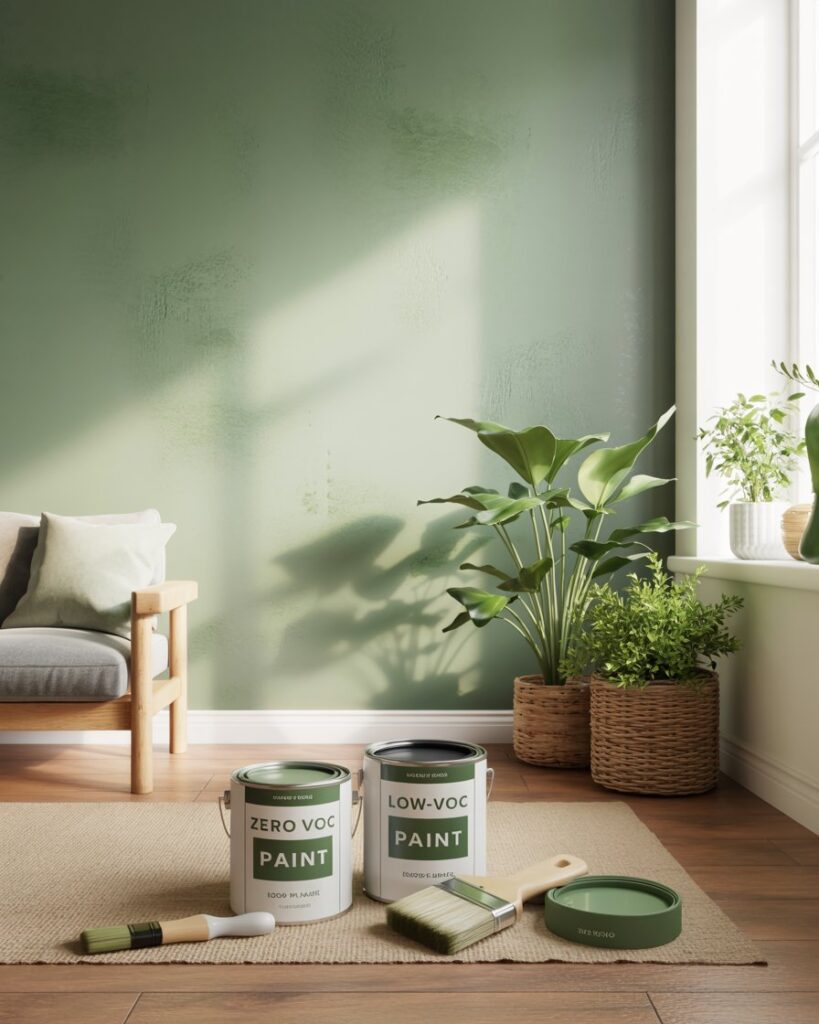 Low-VOC Paints and Sustainable Wall Treatments