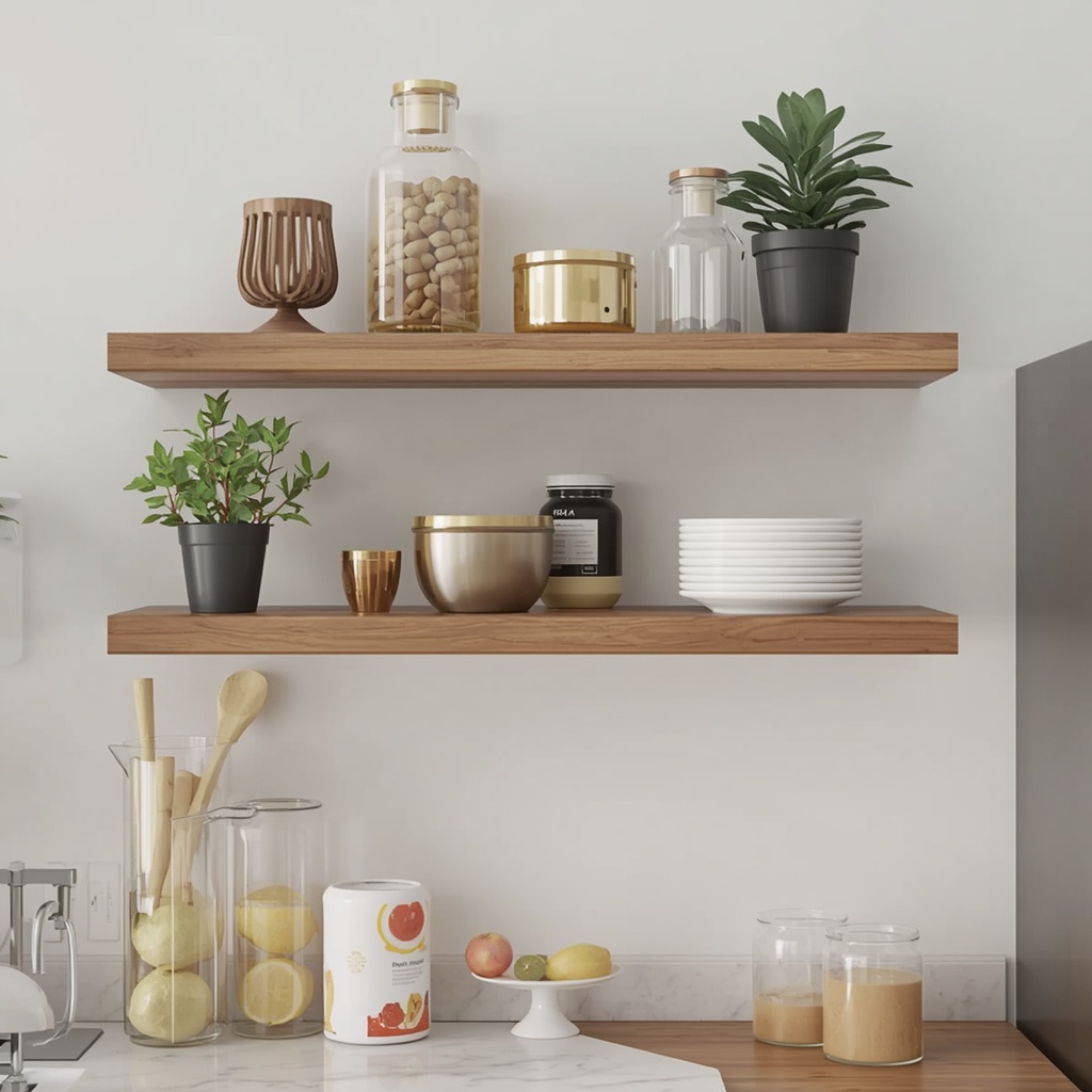 Choosing the Right Floating Shelf for a Small Kitchen
