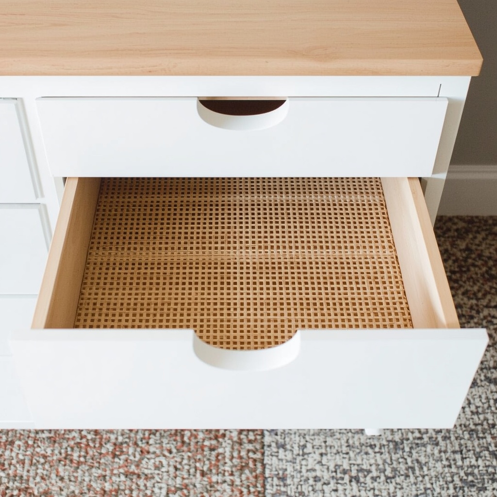 Add Cane Webbing Inserts for a Boho-Designer Look