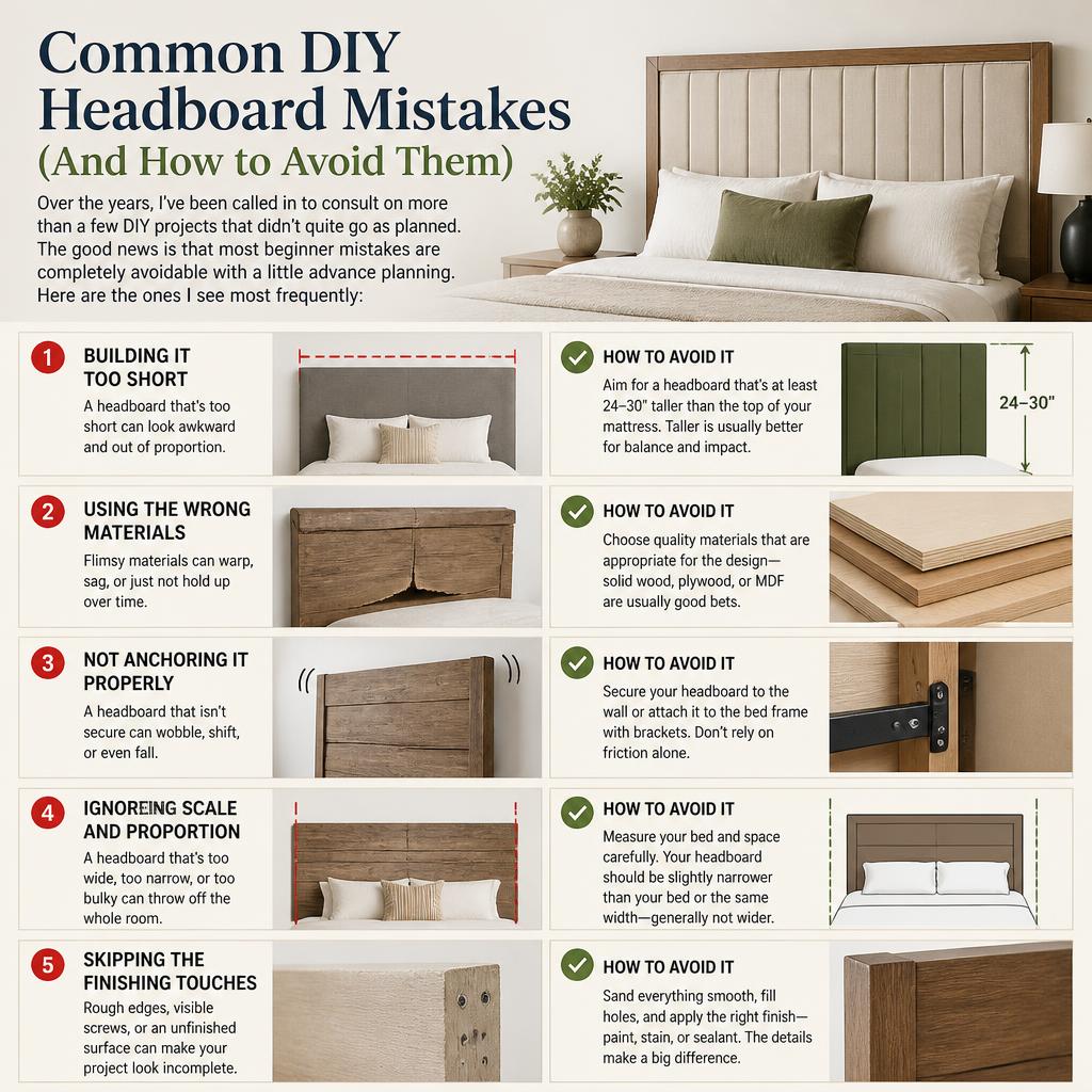 Common DIY Headboard Mistakes (And How to Avoid Them