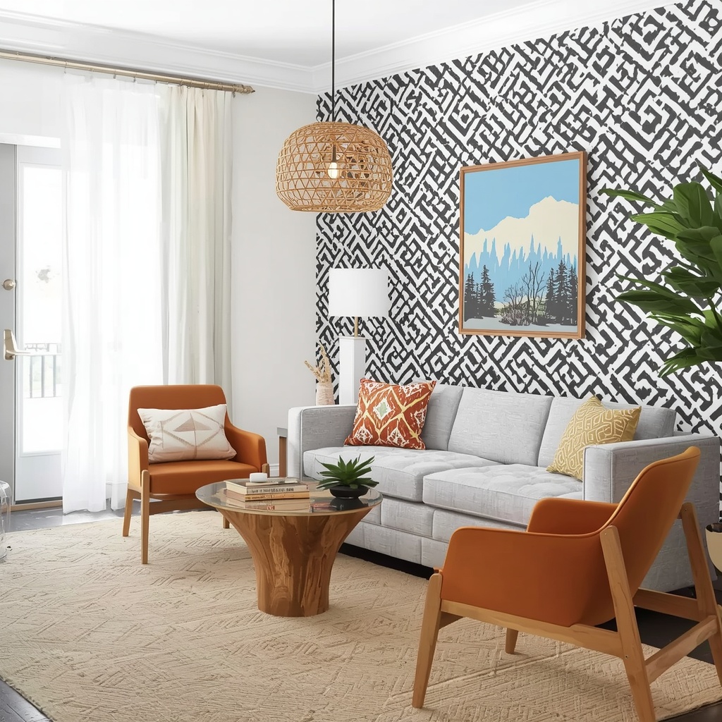 Mixing Geometric Patterns With Organic Textures