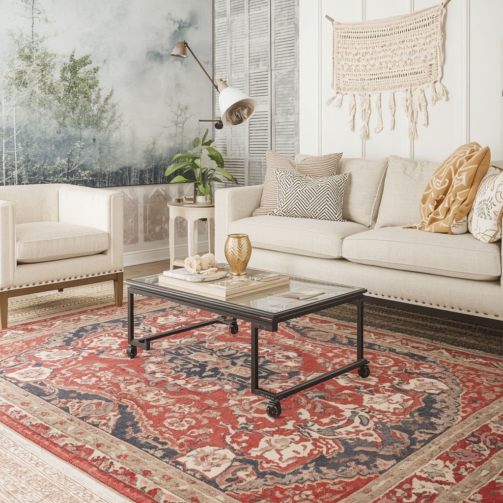 Starting With the Foundation: Layering Area Rugs