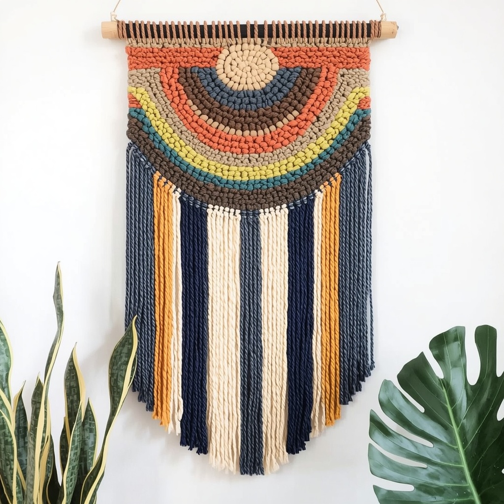 Woven Yarn Wall Art: Color-Rich Textile Art for Any Skill Level
